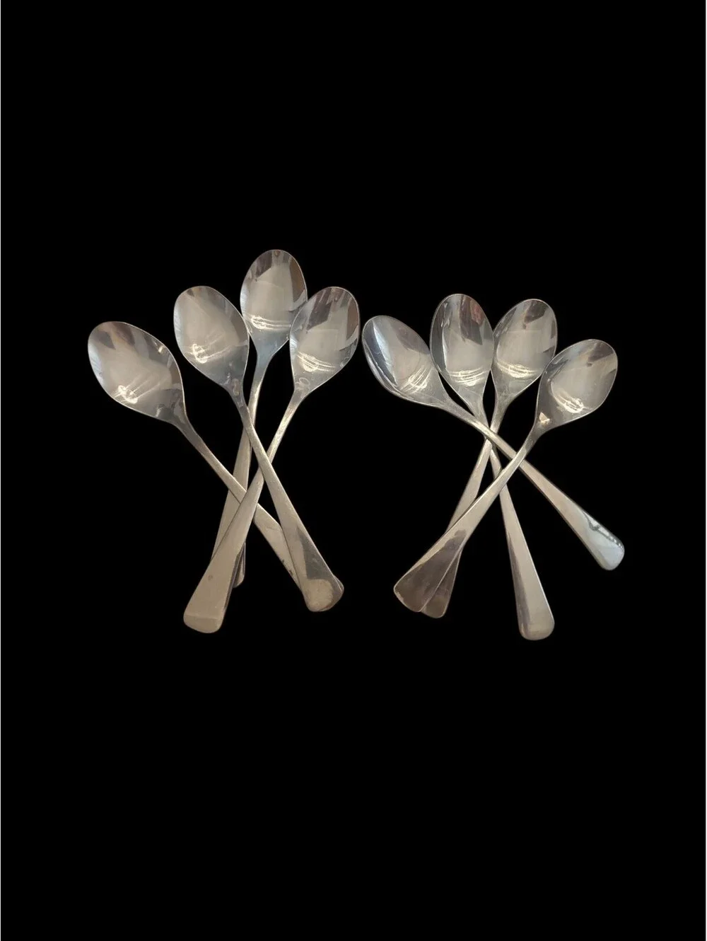 VINTAGE ROGERS STAINLESS STEEL KOREA   Teaspoons  - SET OF 8